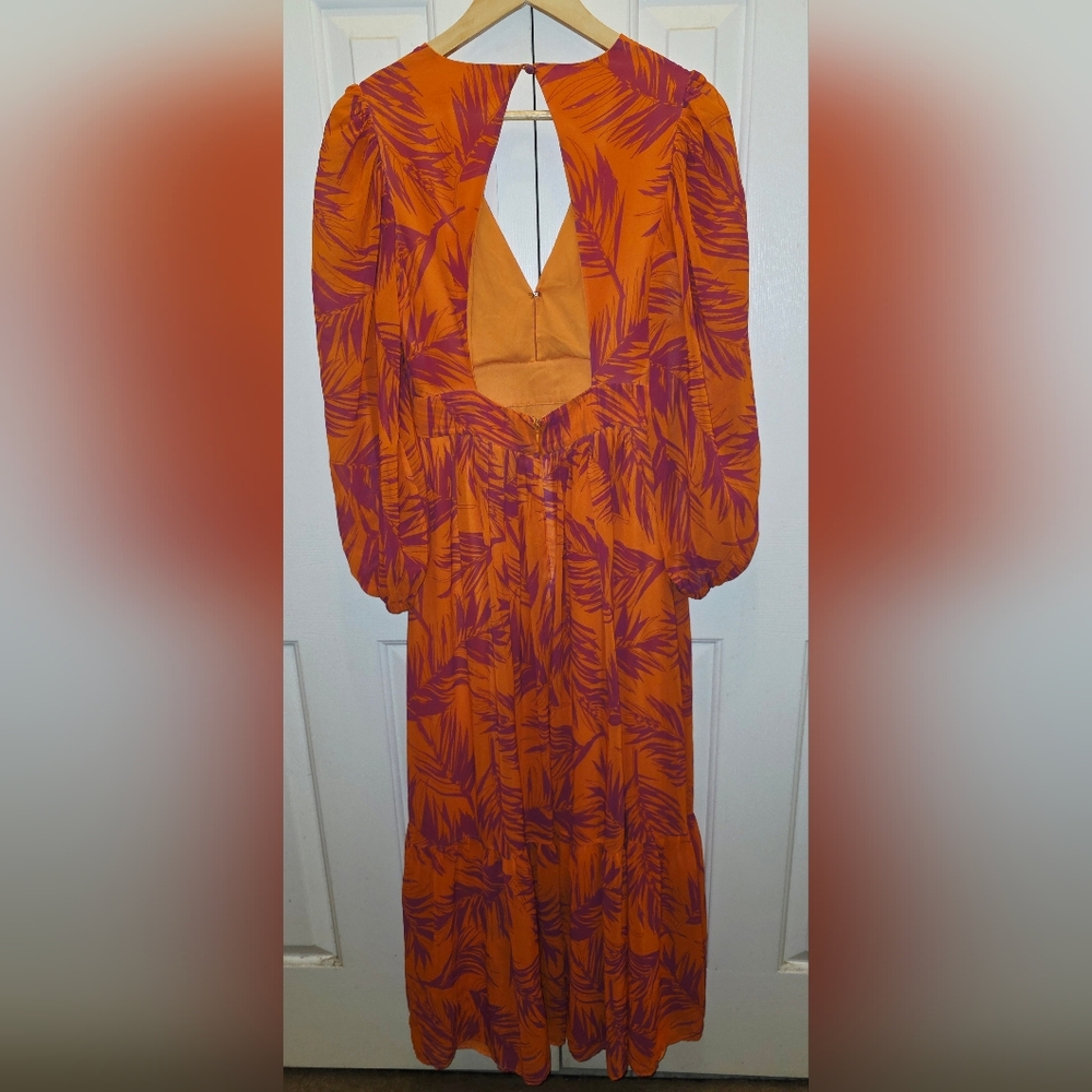 Toccin V-Neck Long Sleeve Maxi Dress- Size 4- NWT(not original tag)🧡 - Picture 6 of 9